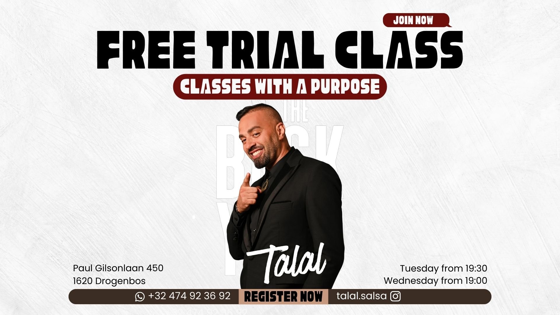 Talal Weekly Classes: Free Trial (for new members)