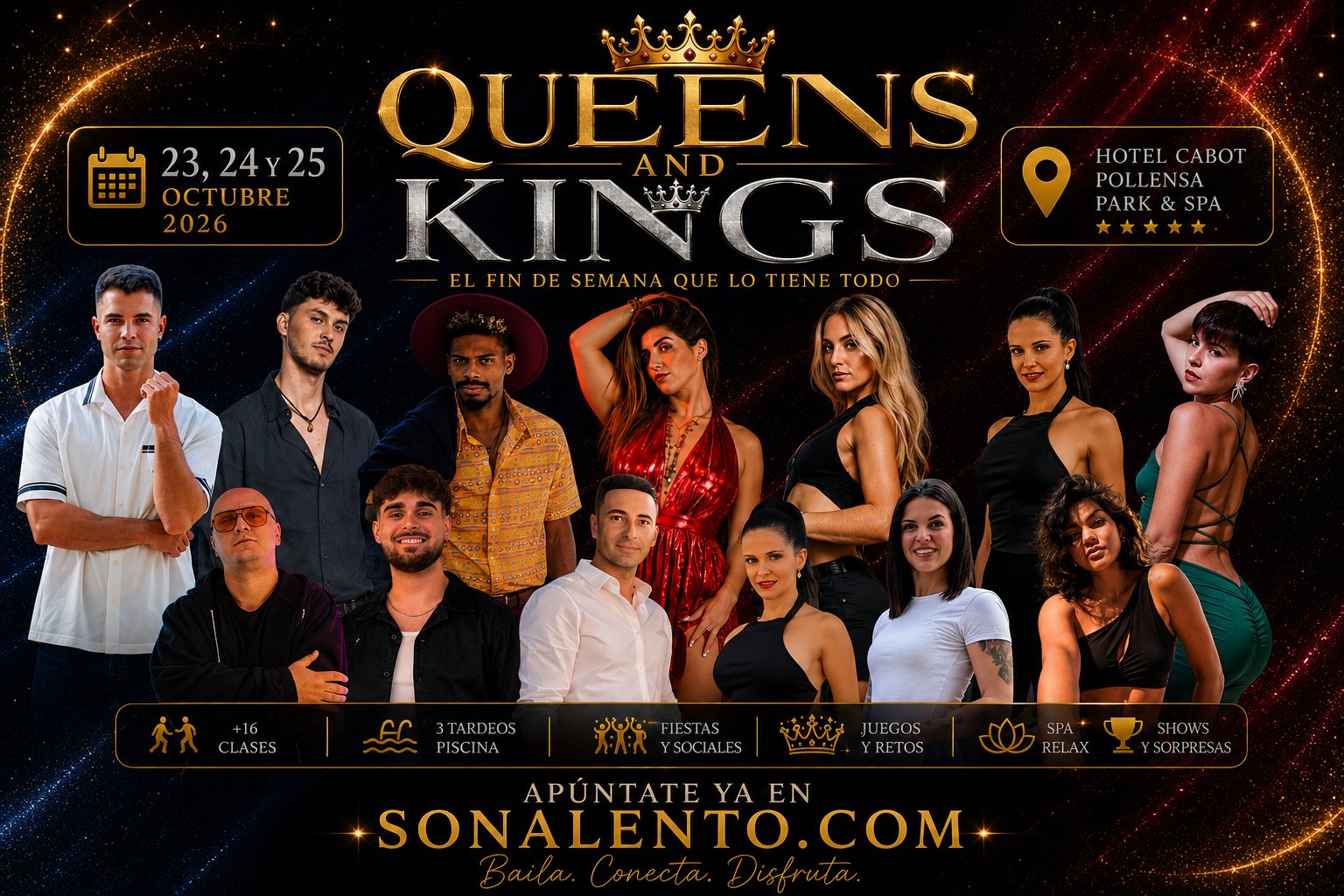 Queens & Kings Paradise 2026 – Tanz-Wochenende auf Mallorca Flyer