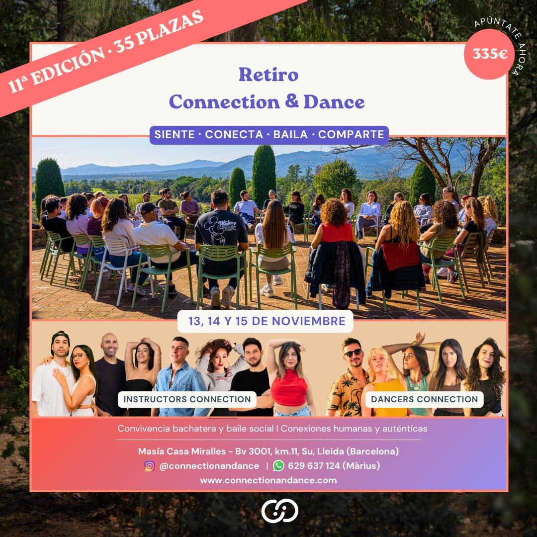 Connection & Dance Retreat (11. Ausgabe) – Bachata & Salsa in Spanien Flyer