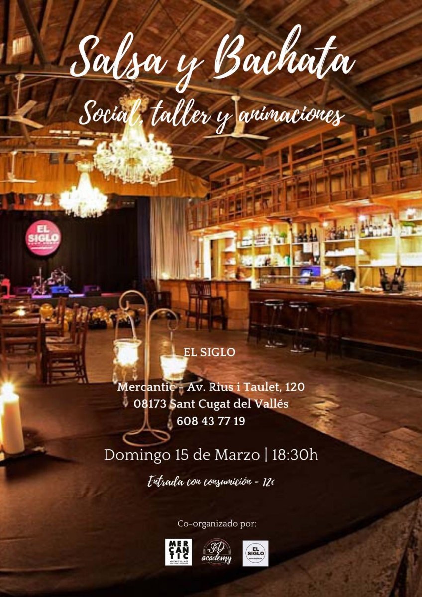 Salsa and Bachata Sant Cugat - Social, Workshop and Animations - 19 April 2020