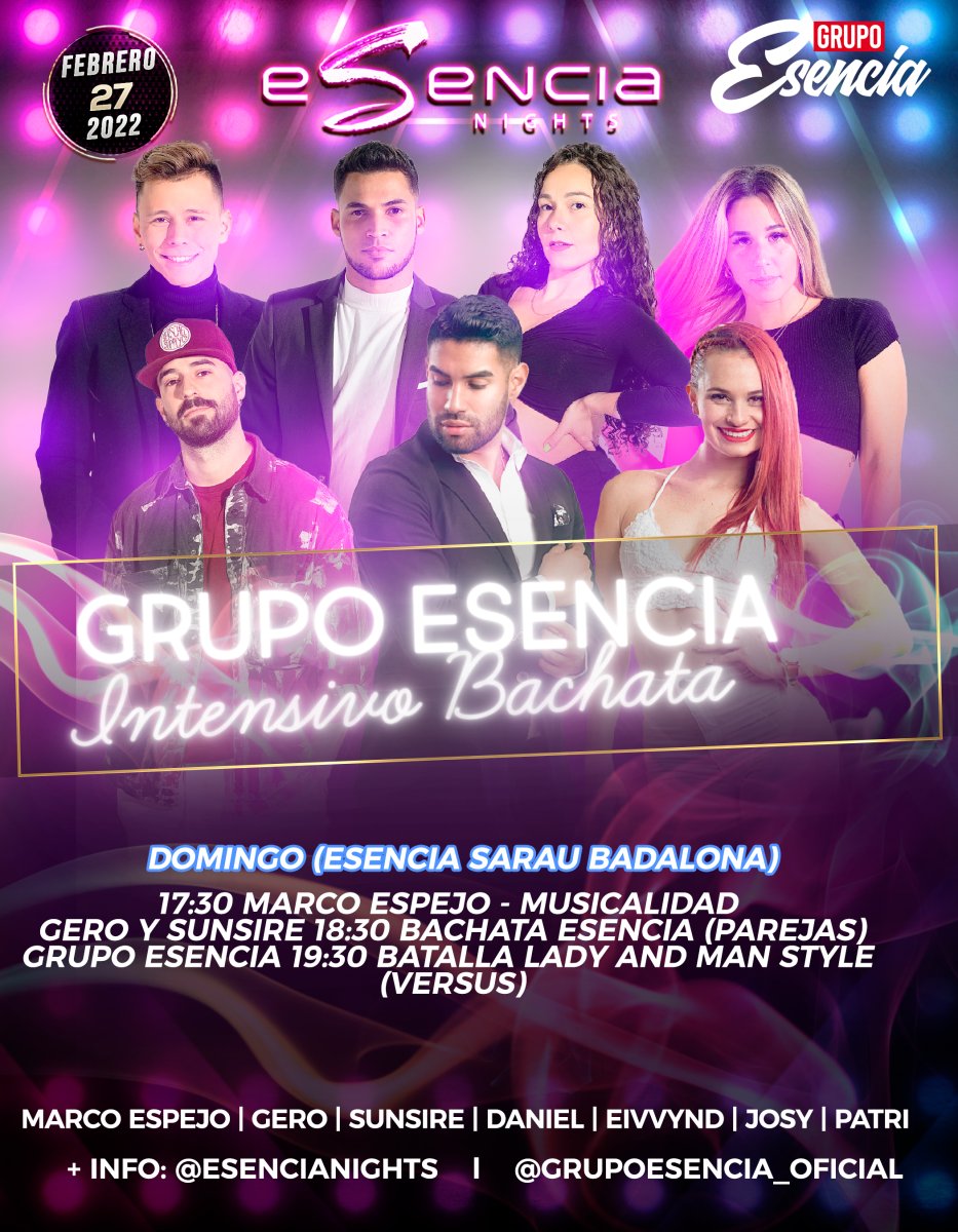 Bachata Esencia Workshop - 27th February