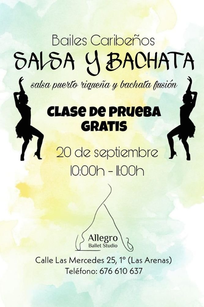 Te invitamos a una clase de Bailes Caribeños