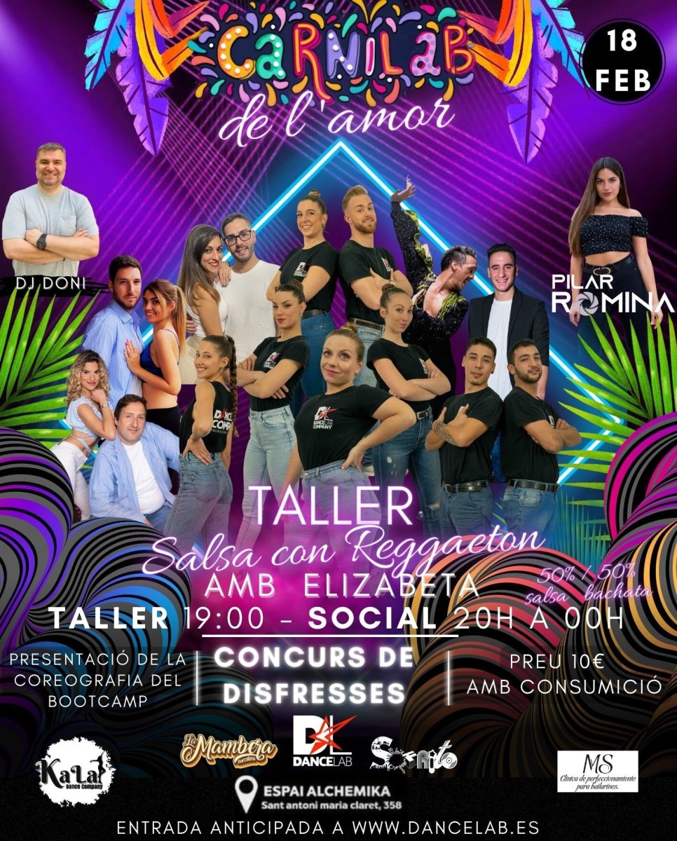 Social DLab Carnaval de l'AMOR! - Barcelona Bachata & Salsa