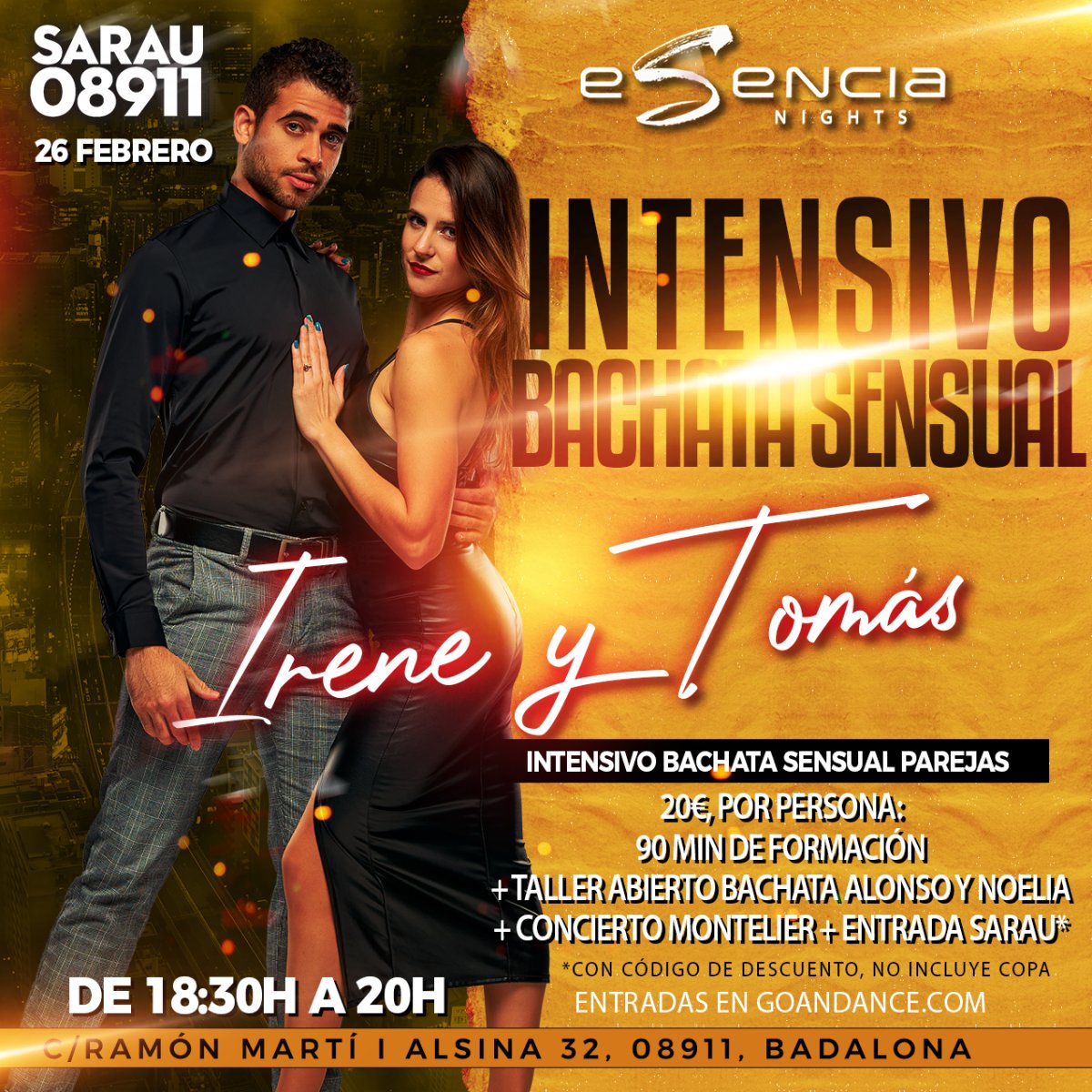BACHATA SENSUAL Intensive: Irene y Tomás