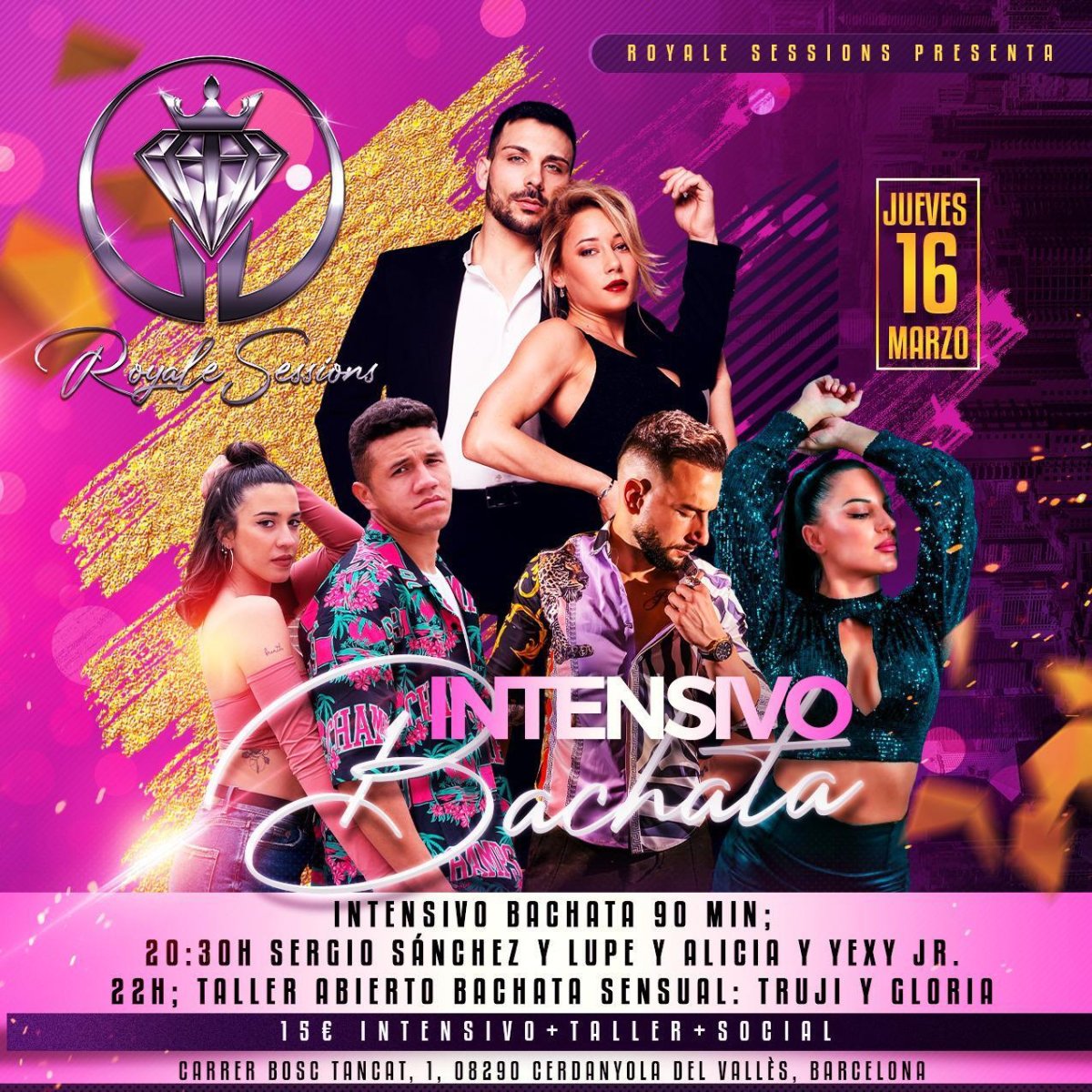 Workshop BACHATA SENSUAL: Sergio Sanchez y Lupe & Alicia y Yexy