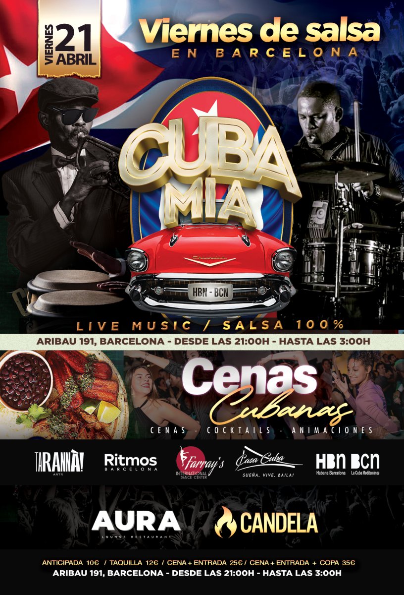 CUBAMIA - VIERNES de SALSA en Barcelona.