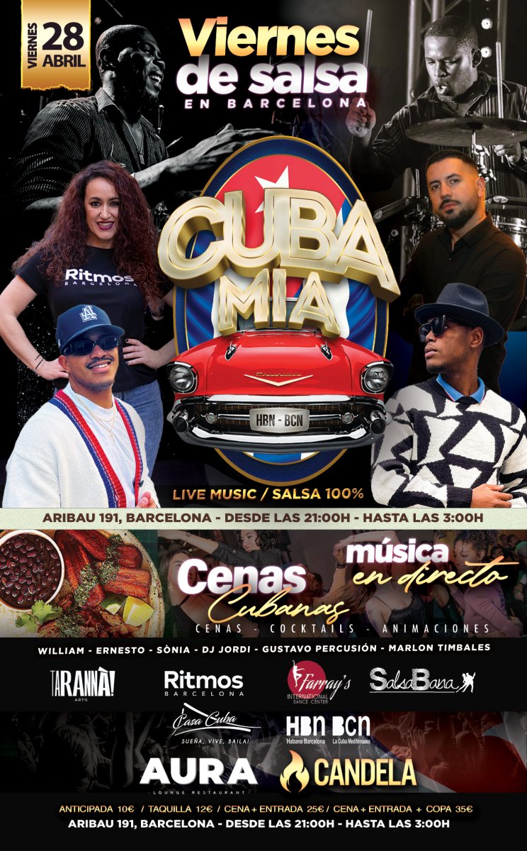 CUBAMIA - VIERNES de SALSA en Barcelona.