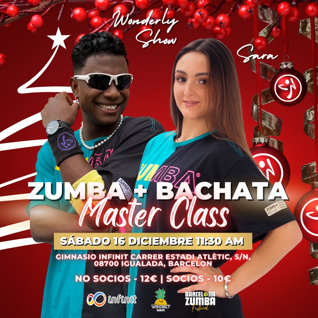 CHRISTMAS ZUMBA & BACHATA MASTERCLASS 