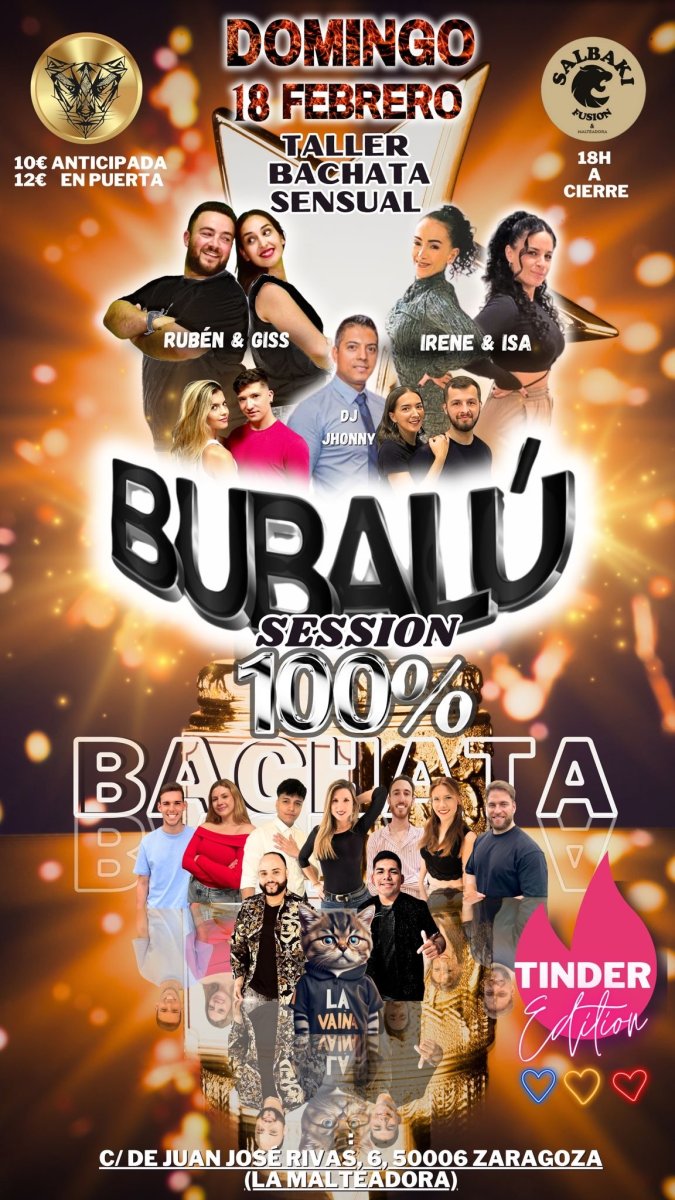 Bubalú SESSION TINDER