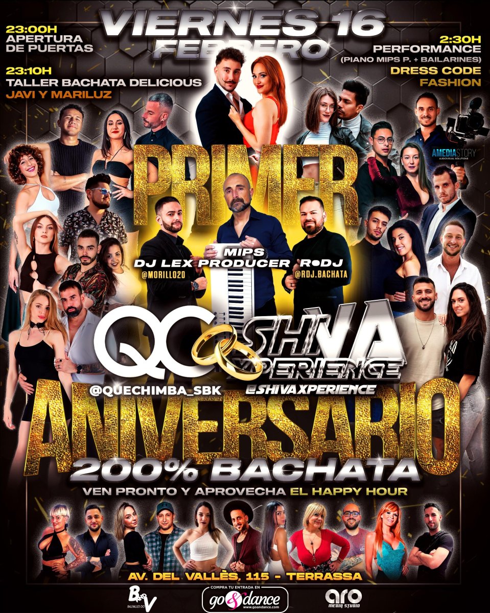 ?? Primer Aniversario SHIVA x QUECHIMBA ?? Viernes 16 de Febrero ??