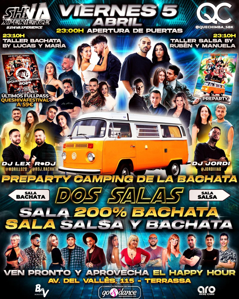 ??️ PREPARTY CAMPING ??️ DOS SALAS VIERNES 5 ABRIL ??️