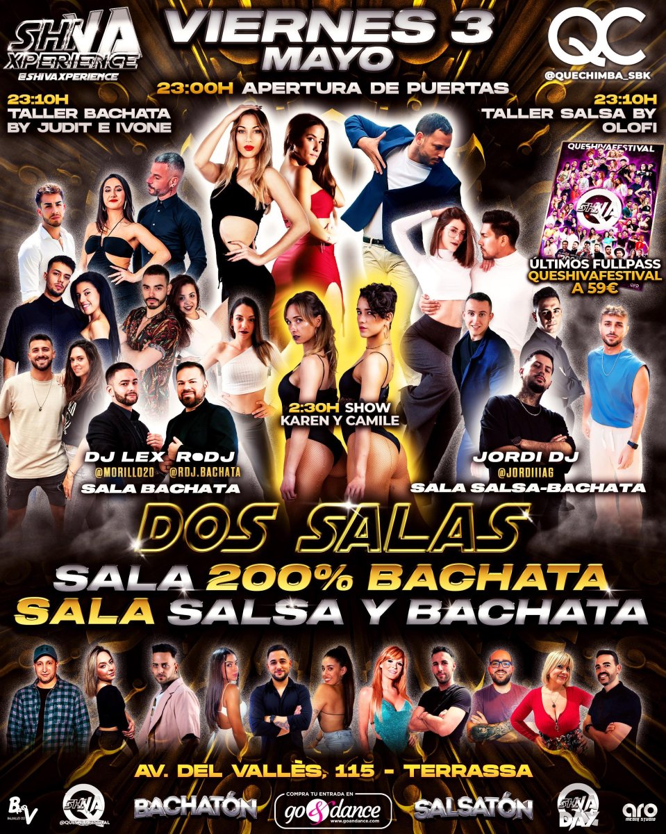 ?? DOS SALAS ?? VIERNES 3 DE MAYO ??
