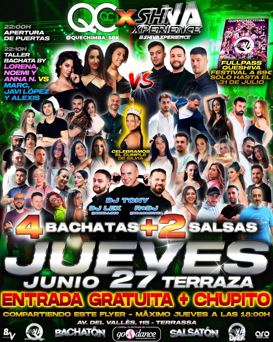 ?? ENTRADA GRATUITA ➕ CHUPITO COMPARTIENDO EL CARTEL* ?? JUEVES 4 DE JULIO ??