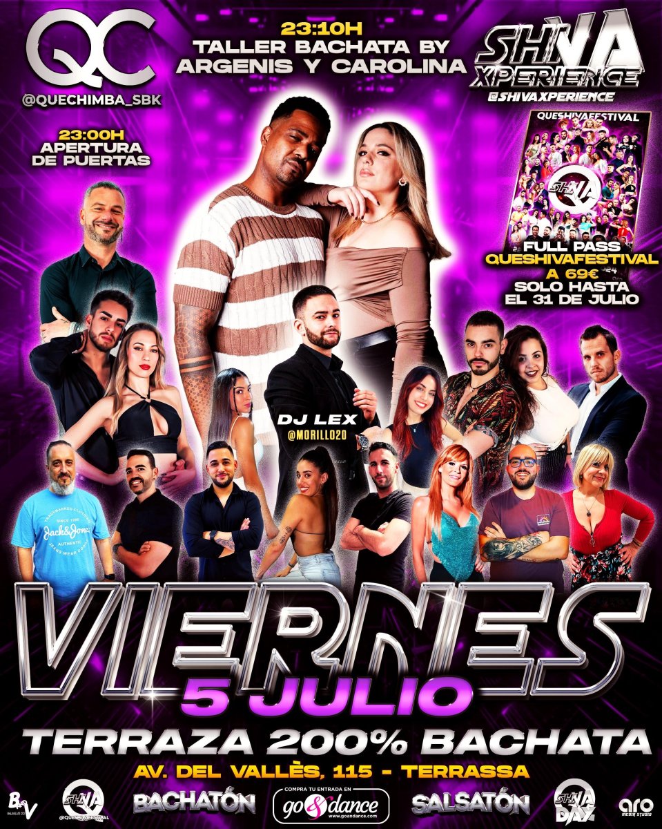 ?? VIERNES 5 DE JULIO ?? TERRAZA 200% BACHATA ??