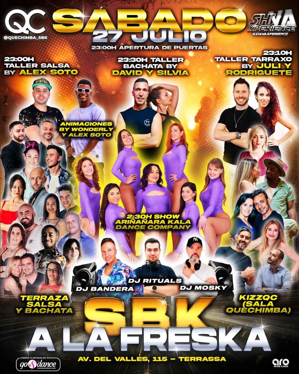 ???? SÁBADO 27 DE JULIO ???? 2 AMBIENTES EN SBK A LA FRESKA ????