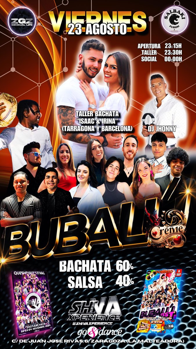 TALLER DE BACHATA ISAAC &IRINA