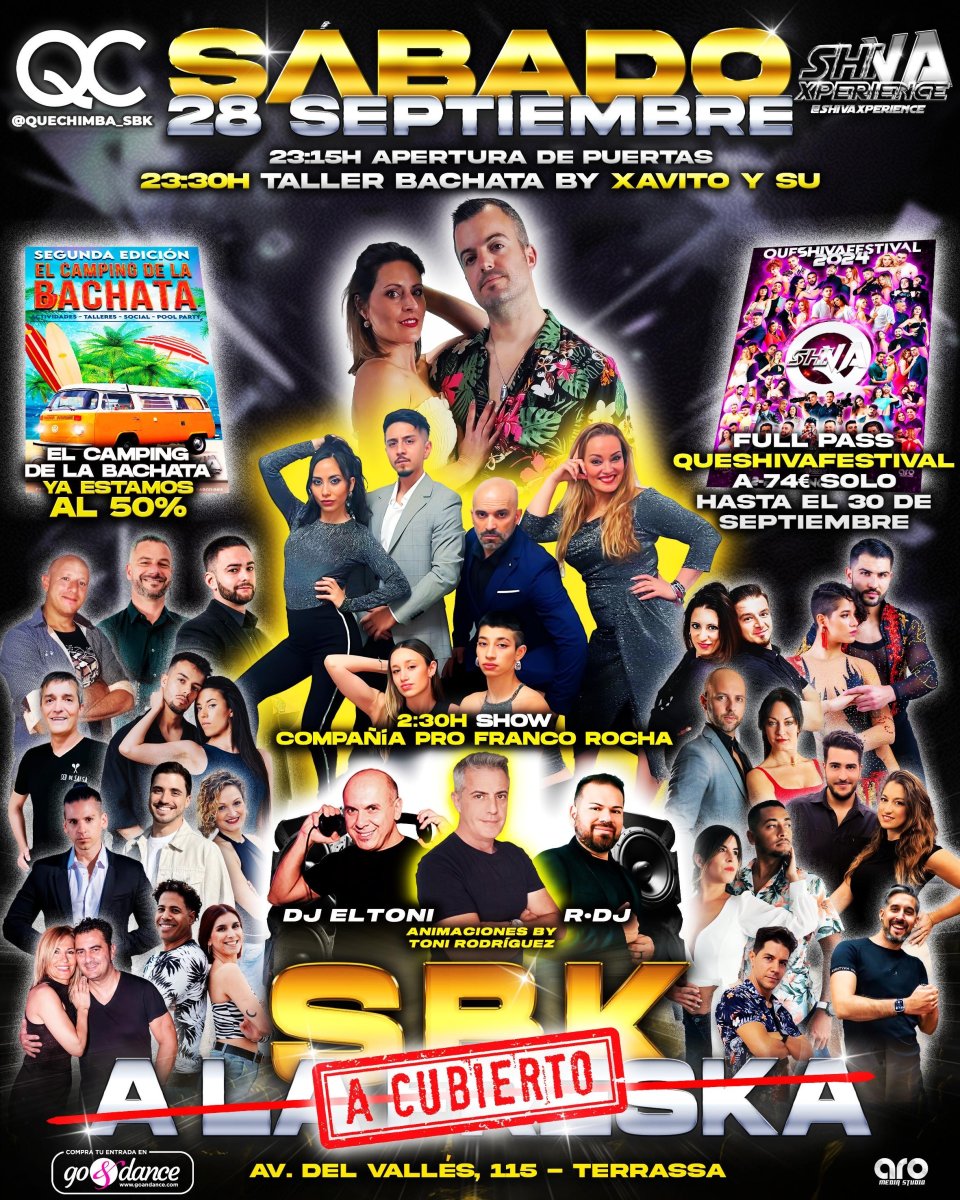 ???? SÁBADO 28 DE SEPTIEMBRE SBK A CUBIERTO ???? QC x SHIVA ????