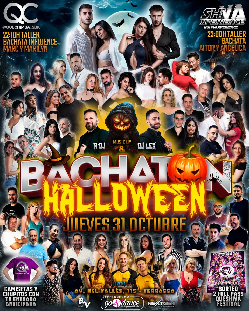 ?? BACHATÓN HALLOWEEN ?? JUEVES 31 DE OCTUBRE ?? QC x SHIVA ??