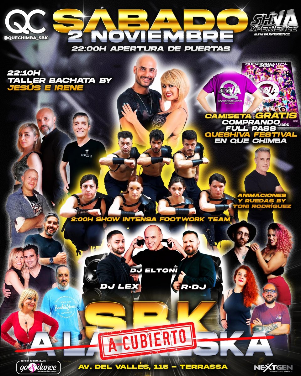 ???? SÁBADO 2 DE NOVIEMBRE SBK A CUBIERTO ???? QC x SHIVA ????