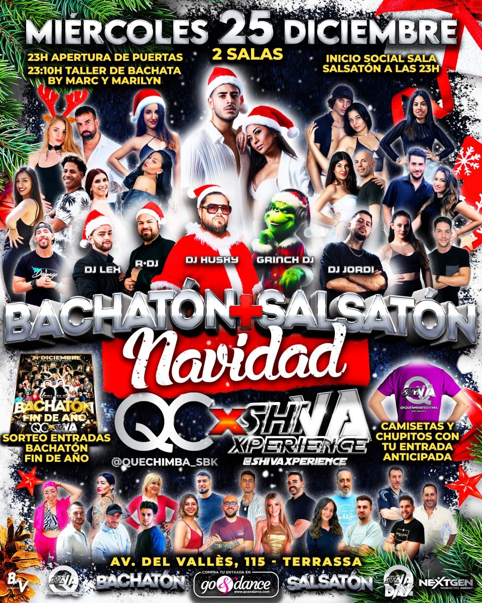 ?? BACHATÓN ➕ SALSATÓN NAVIDAD ?? 2 SALAS QC x SHIVA ??