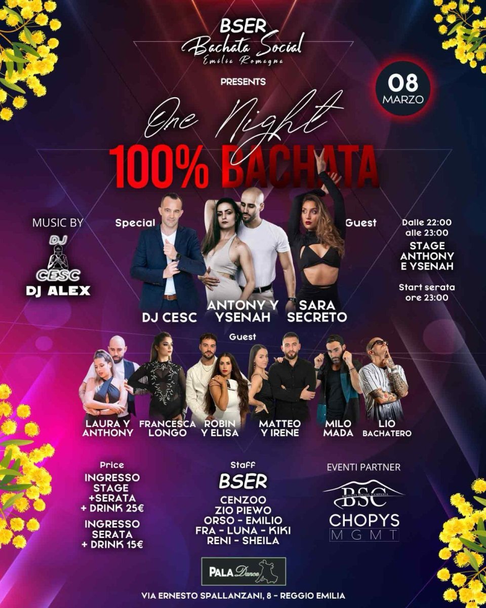 BSER 8 March Women's Day 100% Bachata