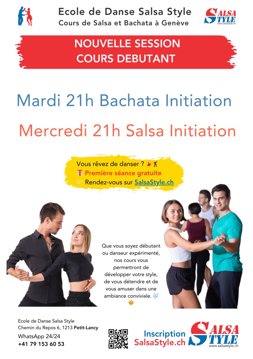 New Salsa & Bachata Beginner Course in Geneva