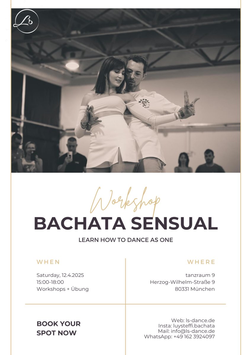 Bachata Sensual Workshop April - Learn how to Dance as One