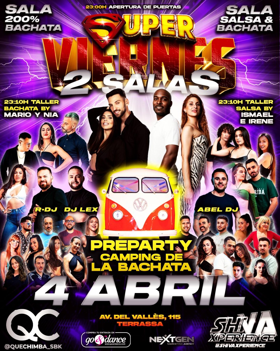 ?? 2 SALAS ?? SUPER VIERNES ?? 4 DE ABRIL QC x SHIVA ??