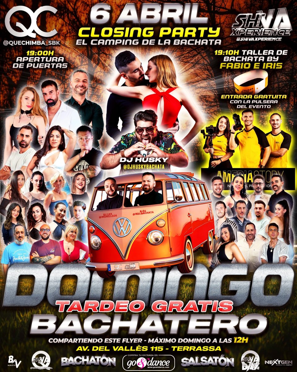 ??️ CLOSING PARTY EL CAMPING DE LA BACHATA  ??️ TODOS LOS DOMINGOS QC x SHIVA  ??️