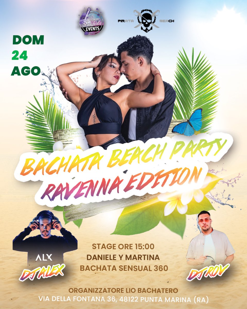 24 AGOSTO BACHATA BEACH PARTY RAVENNNA
