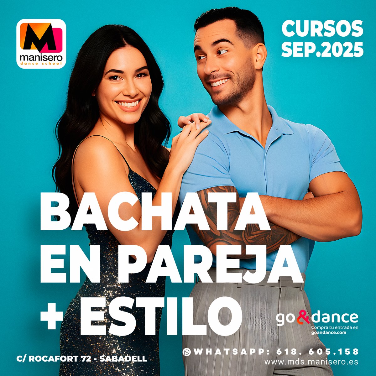 BACHATA EN PAREJA + ESTILO  (Sabadell / Mataró)