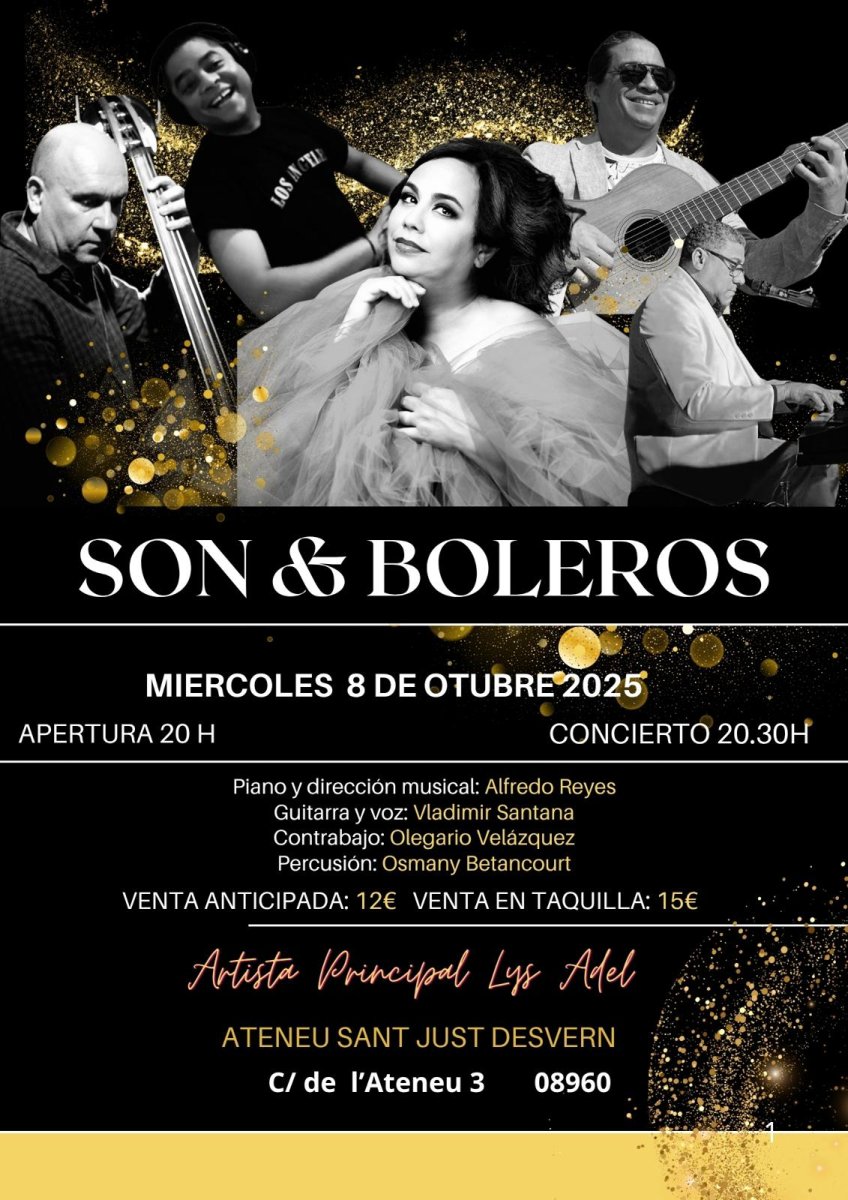 CONCIERTO SON & BOLEROS CON LYS ADEL – UNA NOCHE CUBANA PARA RECORDAR 