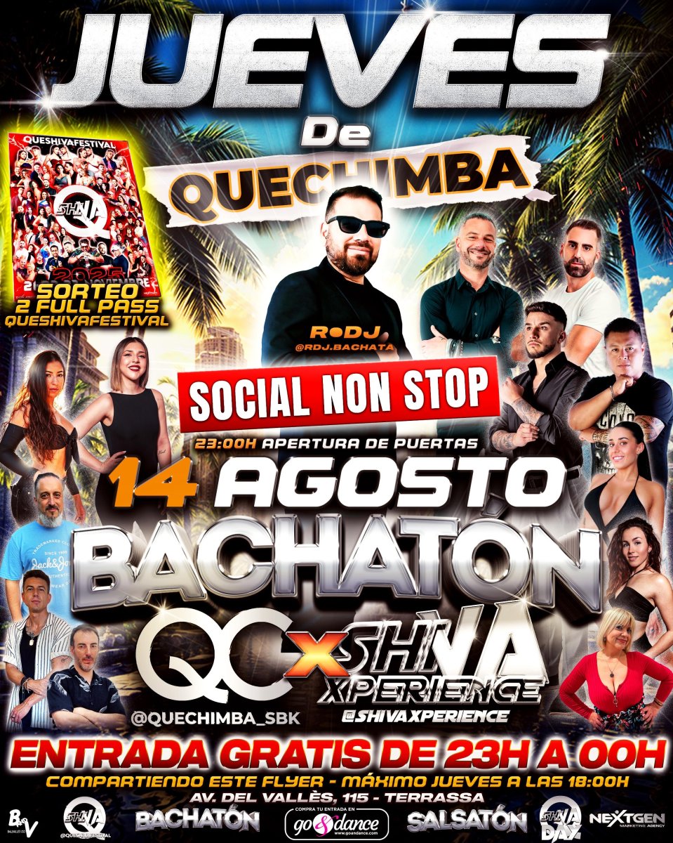 💣💣 JUEVES 14 DE AGOSTO BACHATÓN ENTRADA GRATIS* 💣💣