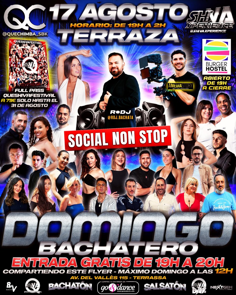💥💥 TODOS LOS DOMINGOS TERRAZA BACHATERA QC x SHIVA 💥💥