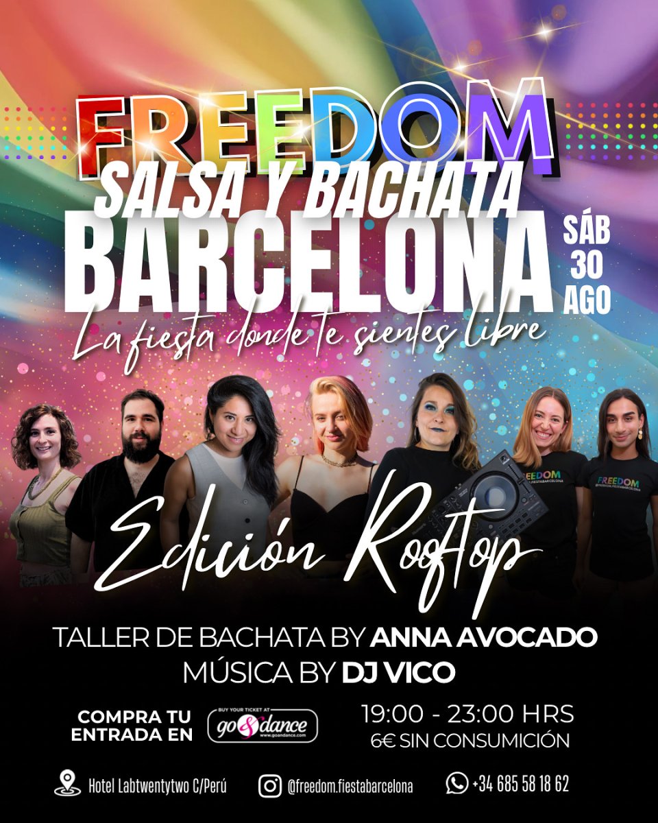 Freedom salsa y bachata rooftop
