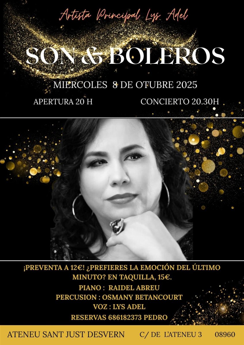 CONCIERTO SON & BOLEROS CON LYS ADEL – UNA NOCHE CUBANA PARA RECORDAR 