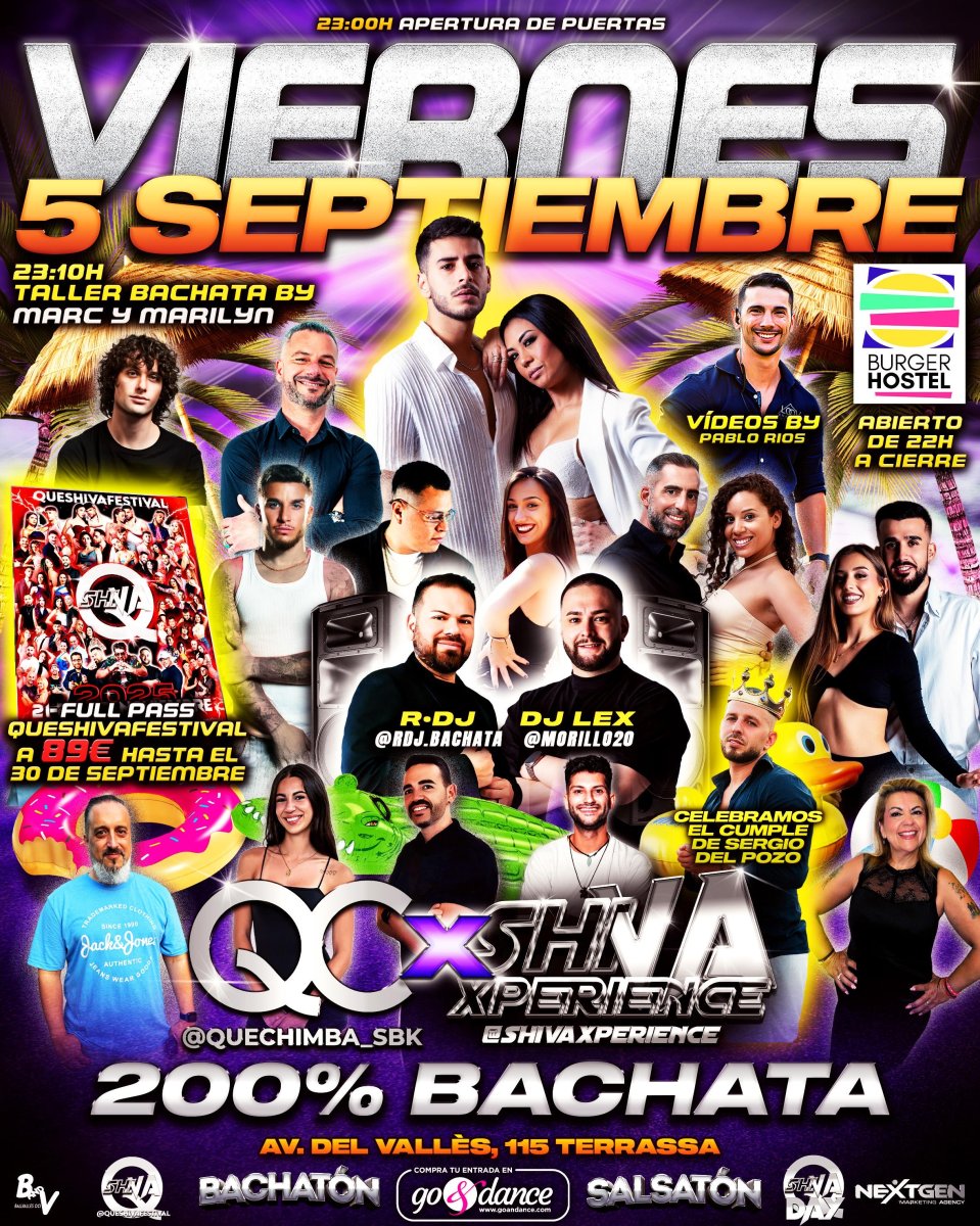 💥💥 TODOS LOS VIERNES TERRAZA QC x SHIVA 💥💥