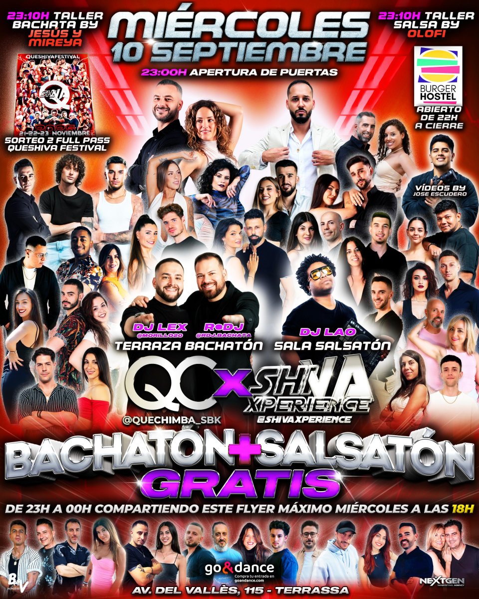 💥💥 MIÉRCOLES 10 DE SEPTIEMBRE ENTRADA GRATIS* 💥💥 BACHATÓN ➕ SALSATÓN 💥💥