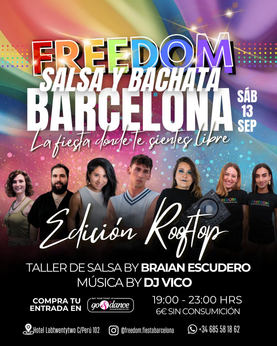 Freedom salsa y bachata rooftop