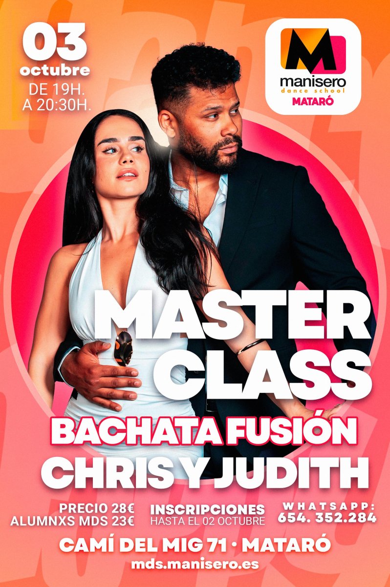 MASTERCLASS de BACHATA FUSION - CHRIS Y JUDITH