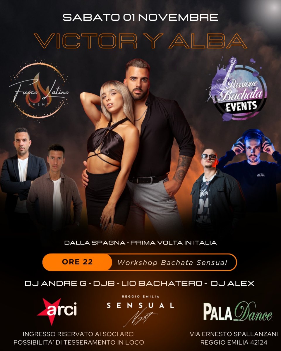 1 NOVEMBRE SENSUAL NIGHT REGGIO EMILIA
