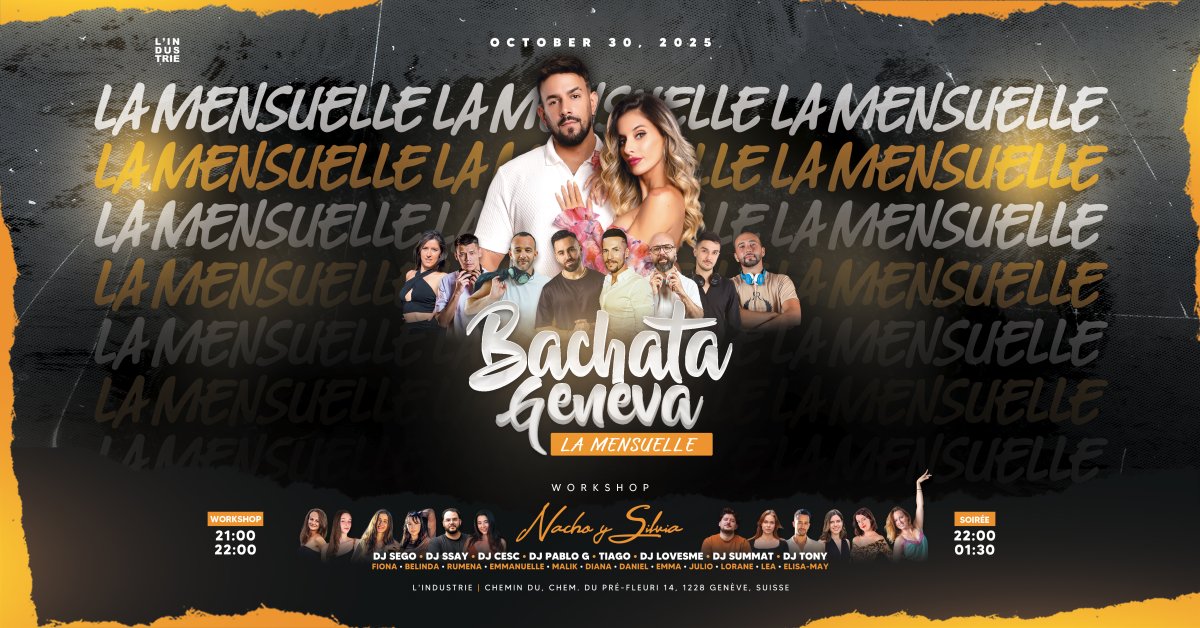 Bachata Geneva - La Mensuelle Octobre