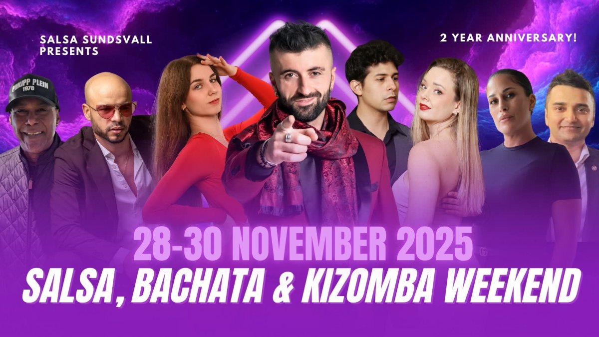 Salsa & Bachata Weekend i Sundsvall• Nov 28-30 2025