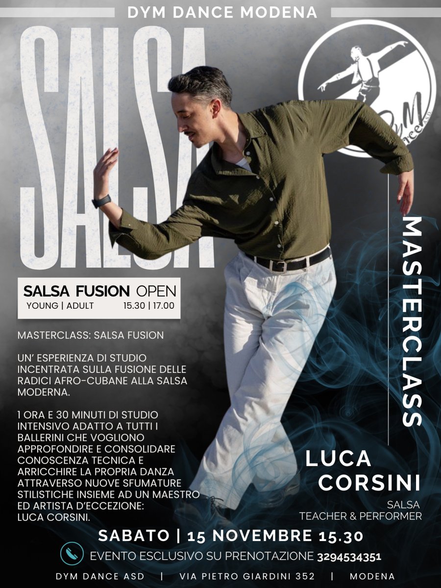 Masterclass Salsa Fusion Luca Corsini