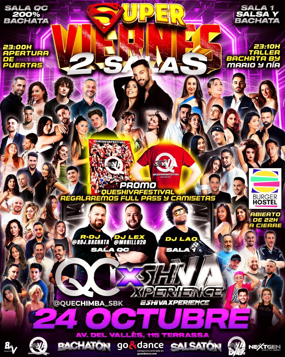 💥💥 SUPER VIERNES 24 DE OCTUBRE 💥💥 SALA DE BACHATA ➕ SALA DE SALSA Y BACHATA 💥💥