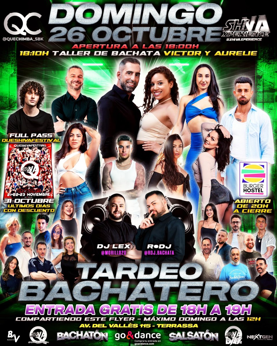 💥💥 DOMINGO TARDEO BACHATERO GRATIS* QC X SHIVA 💥💥