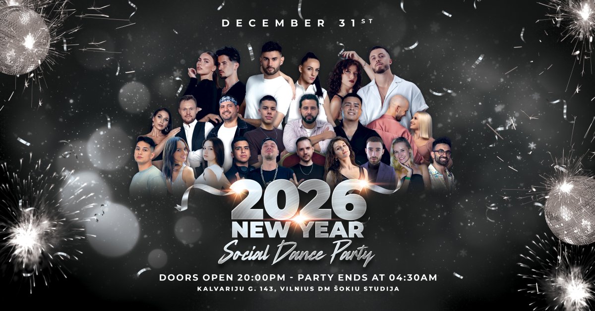 New Year’s Eve Social Dance Party in Vilnius, Lithuania