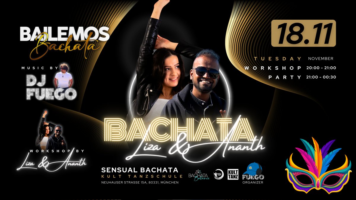 BAILEMOS Bachata with Liza & Ananth