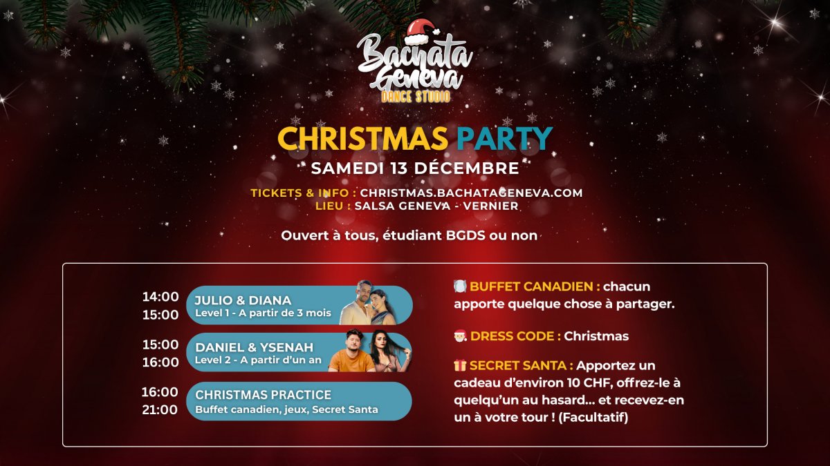 Christmas Party - Bachata Geneva Dance Studio