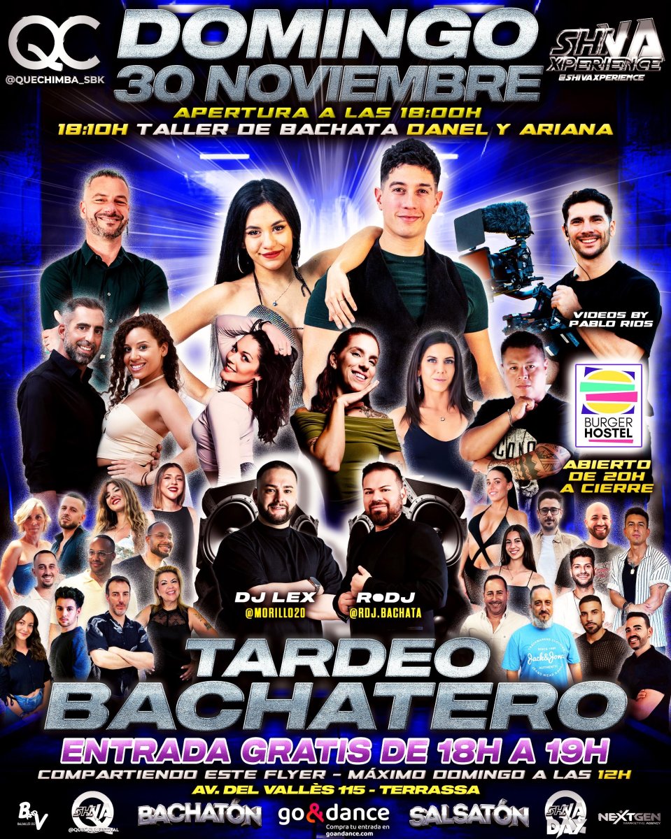 💥💥 DOMINGO 30 DE NOVIEMBRE TARDEO BACHATERO GRATIS* QC X SHIVA 💥💥